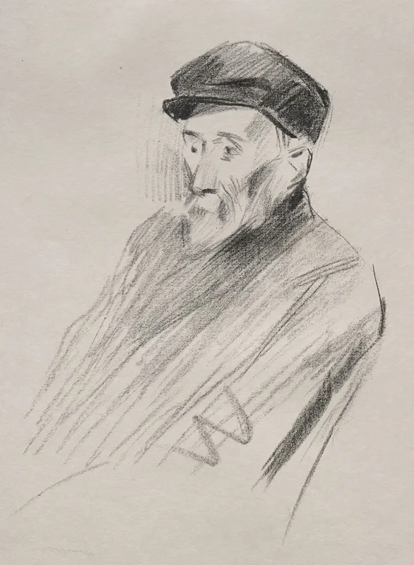 Portrait Of Renoir Third Plate Wall Art by Jean-Louis Forain - High-Resolution Digital Print