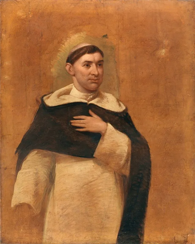 Portrait Of Reverend Thomas Burke 1830 1883 Wall Art by George Francis Mulvany - High-Resolution Digital Print