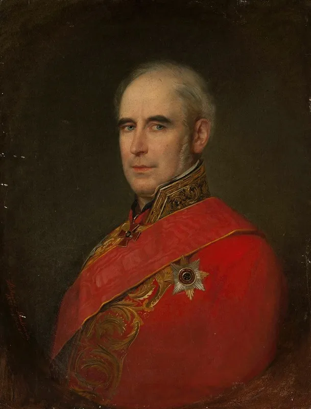 Portrait Of Romuald Hube Senator Wall Art by Aleksander Stankiewicz - High-Resolution Digital Print