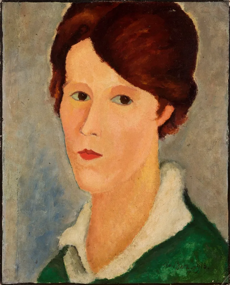 Portrait Of Roza Aleksandrowicz Study Of The Head Wall Art by Edward Baranowski - High-Resolution Digital Print