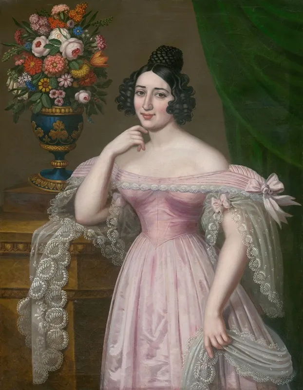 Portrait Of Rozy Terezie Wall Art by Ján Rombauer - High-Resolution Digital Print