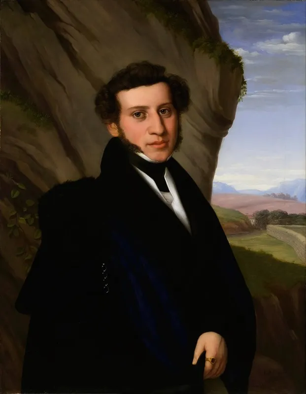 Portrait Of Sam Ehrenstamm Wall Art by Eduard Friedrich Leybold - High-Resolution Digital Print