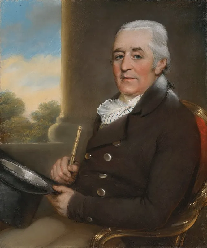 Portrait Of Samuel Buck1745 1806 Of Ulley Carnaby Wall Art by John Russell - High-Resolution Digital Print