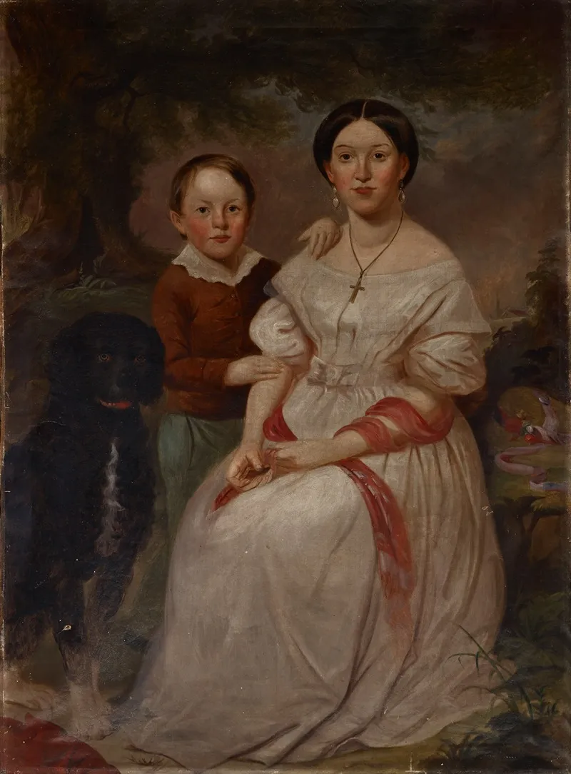 Portrait Of Sarah Elizabeth Morrison And Samuel Morrison