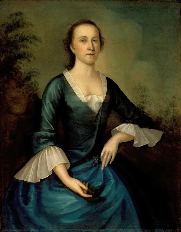 Portrait Of Sarah Larrabee Edes Wall Art by Joseph Badger - High-Resolution Digital Print