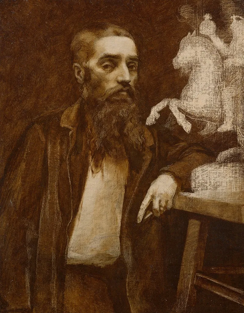 Portrait Of Sculptor Armand Le Veel