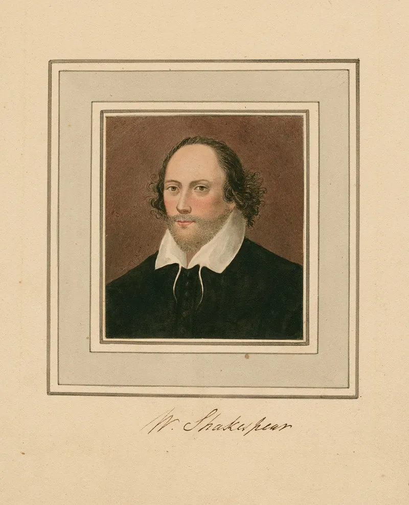 Portrait Of Shakespeare Wall Art by George Perfect Harding - High-Resolution Digital Print