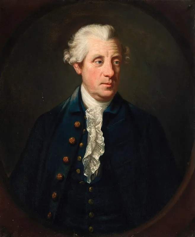 Portrait Of Simon 1st Earl Harcourt 1714 1777 Wall Art by Robert Hunter - High-Resolution Digital Print