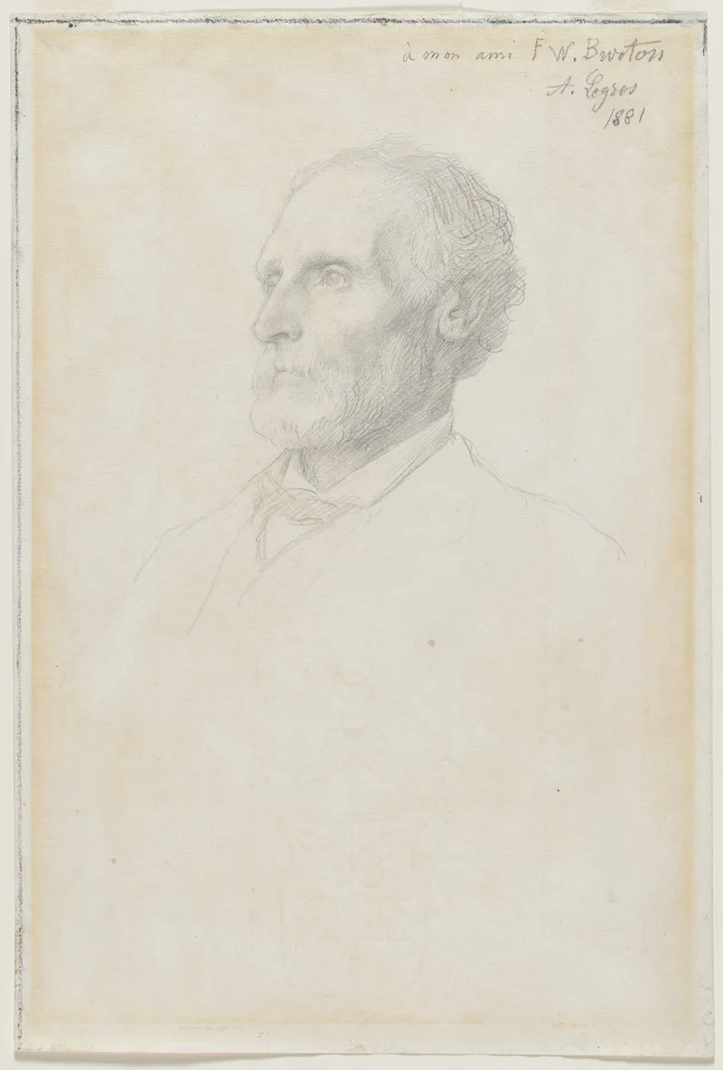 Portrait Of Sir Frederick W Burton Director Of The National Gallery London 2