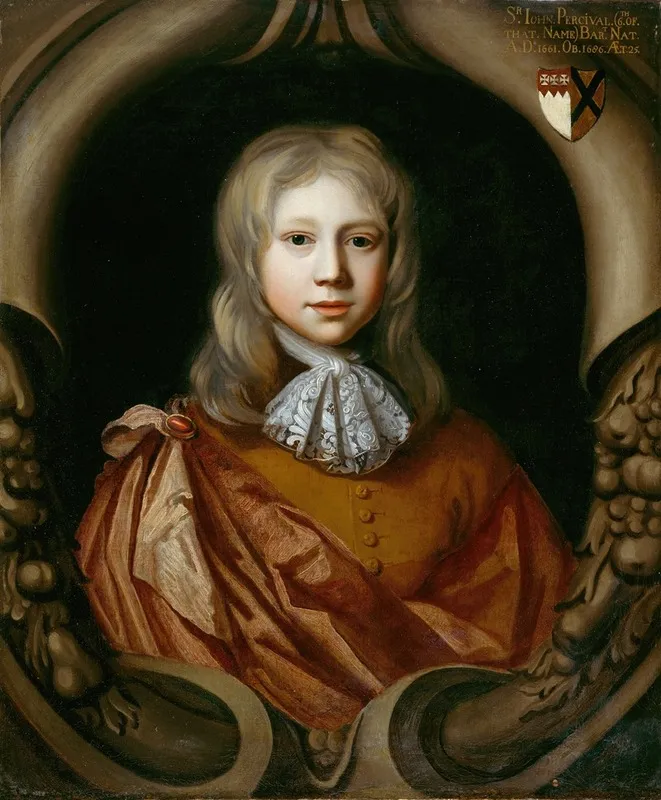 Portrait Of Sir John Perceval 3rd Bt 1660 1686 Wall Art by Thomas Pooley - High-Resolution Digital Print