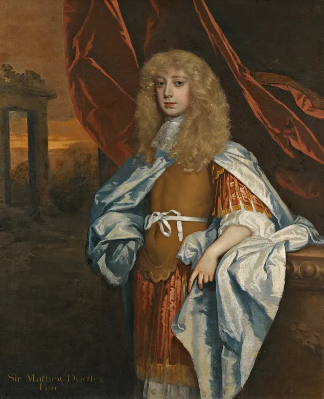 Portrait Of Sir Matthew Dudley Bt Wall Art by John Greenhill - High-Resolution Digital Print