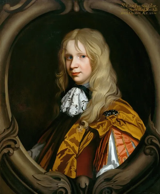 Portrait Of Sir Philip Perceval 2nd Bt 1656 1680 Wall Art by Thomas Pooley - High-Resolution Digital Print