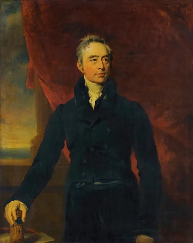 Portrait Of Sir Thomas Le Breton 1763 1838 Bailli And President Of The States Of Jersey Wall Art by Studio of Sir Thomas Lawrence - High-Resolution Digital Print