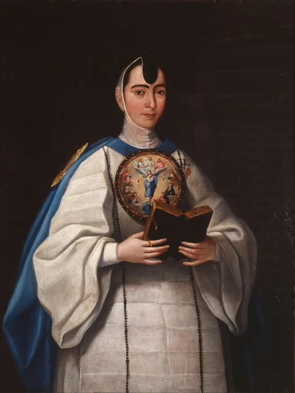 Portrait Of Sister Maria Antonia Del Corazon De Jesus Wall Art by José María Vázquez - High-Resolution Digital Print