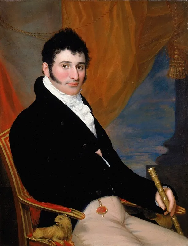 Portrait Of Solomon Isaacs Wall Art by John Wesley Jarvis - High-Resolution Digital Print