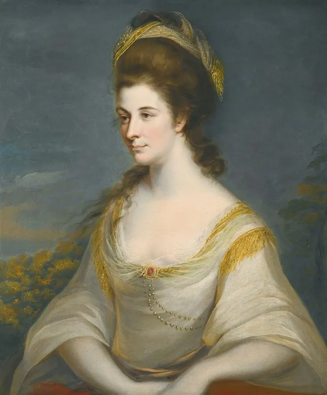 Portrait Of Sophia Dashwood Wall Art by Thomas Hickey - High-Resolution Digital Print