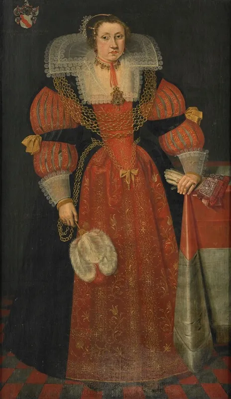Portrait Of Sophia De Vervou Wall Art by L.J. Woutersin - High-Resolution Digital Print