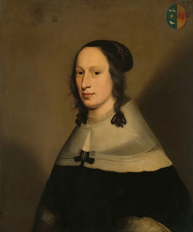 Portrait Of Sophia Van Overmeer Wife Of Adriaen Van Persijn Wall Art by Jan Jansz. Westerbaen I - High-Resolution Digital Print
