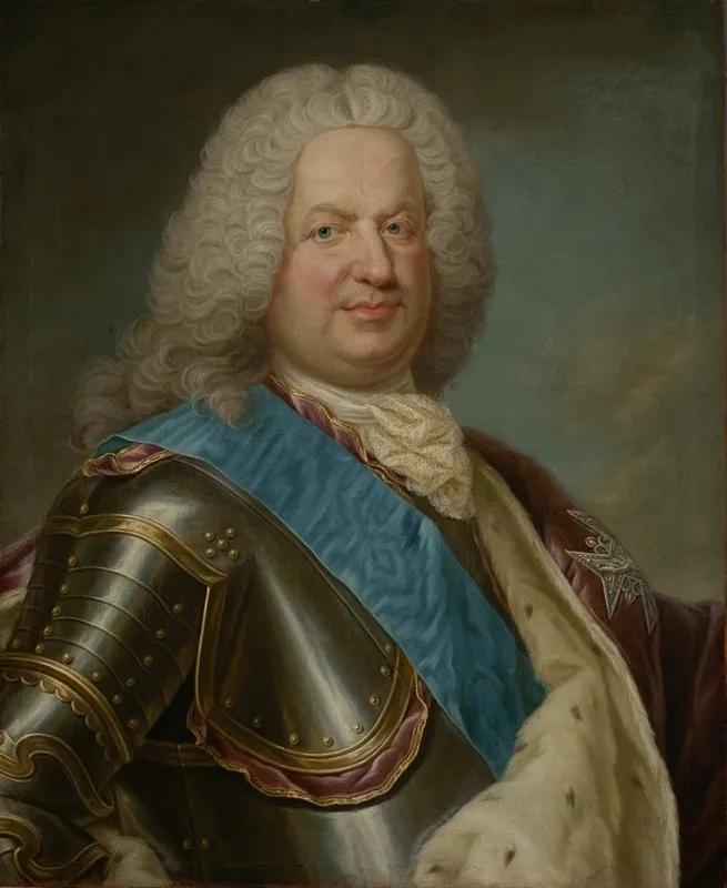 Portrait Of Stanislaus Leszczynski 1677 1766 Wall Art by Jean Girardet - High-Resolution Digital Print
