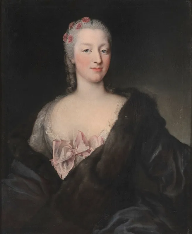 Portrait Of Teresa Agnese Doria Di Cirie Marchesa Del Maro 1721 1764 Great Grandmother Of Camillo Benso Conte Di Cavour Wall Art by Maria Giovanna Clementi - High-Resolution Digital Print