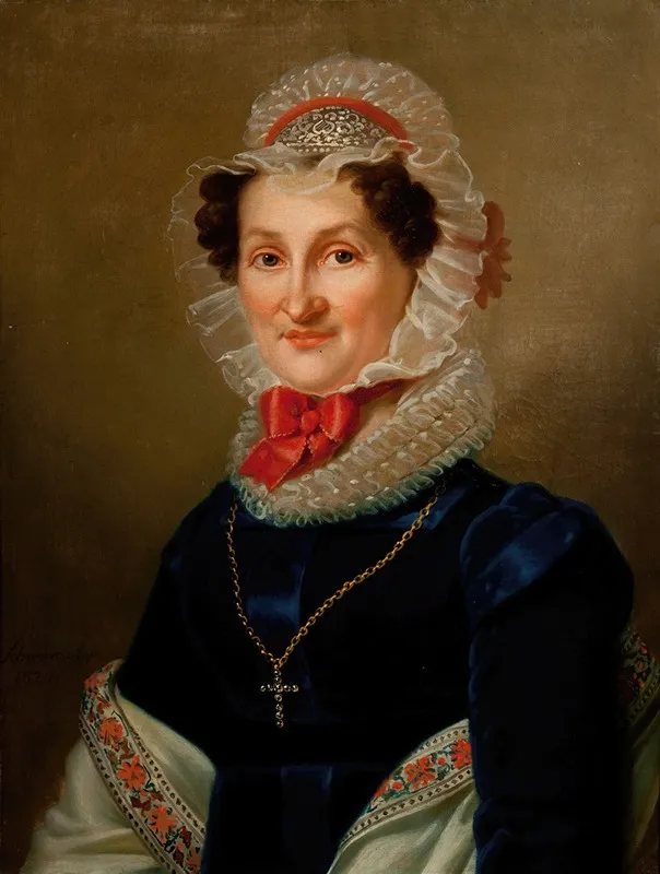 Portrait Of Teresa Hausner Wall Art by Karol Schweikart - High-Resolution Digital Print