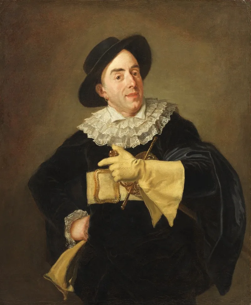 Portrait Of The Actor Saint Ange Wall Art by Carl Frederik von Breda - High-Resolution Digital Print