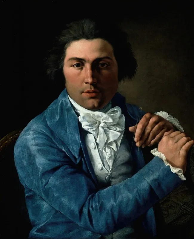 Portrait Of The Architect Giuseppe Valadier Wall Art by Pietro Labruzzi - High-Resolution Digital Print