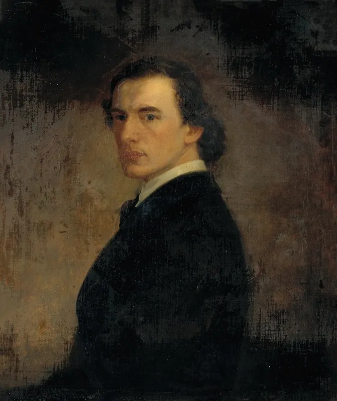 Portrait Of The Artist Age 23 Wall Art by William Edgar Marshall - High-Resolution Digital Print