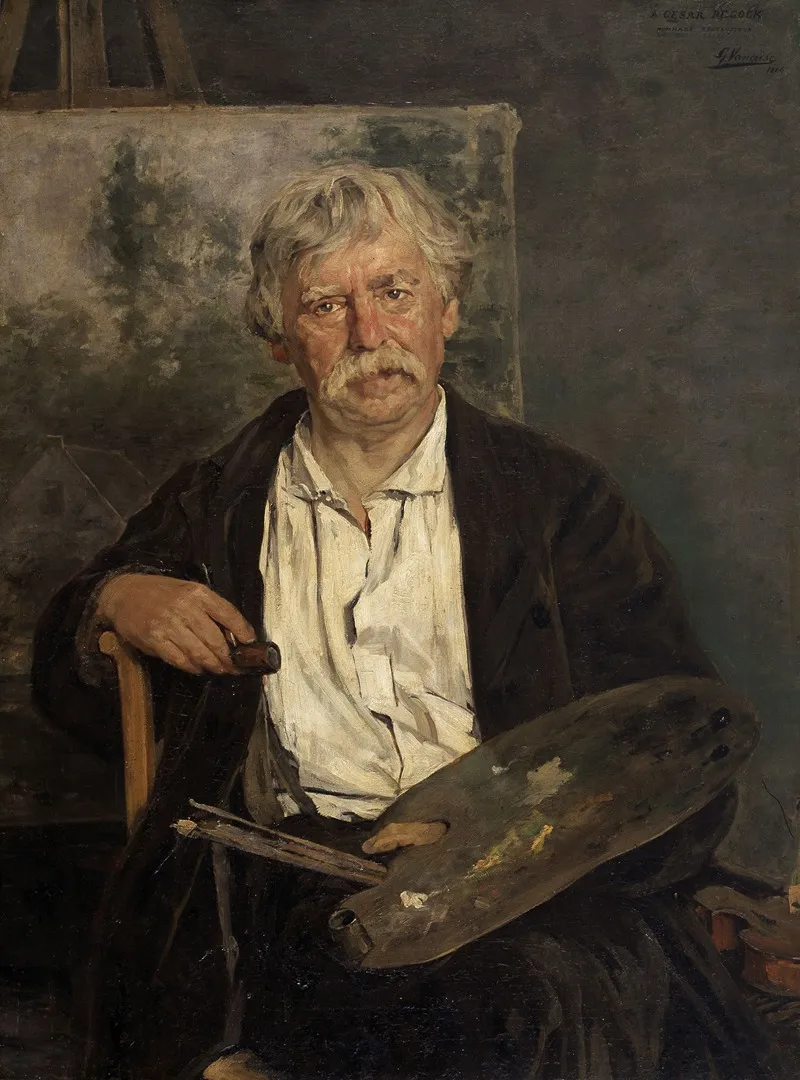 Portrait Of The Artist Cesar De Cock