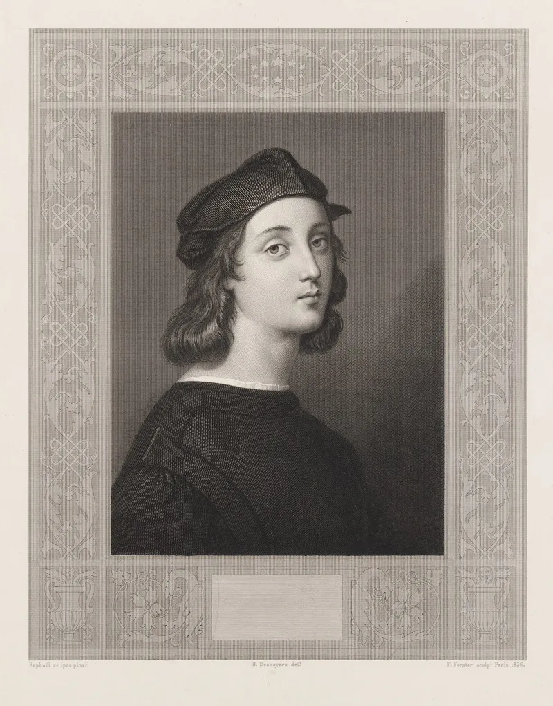 Portrait Of The Artist Raphael Wall Art by Francois Forster - High-Resolution Digital Print
