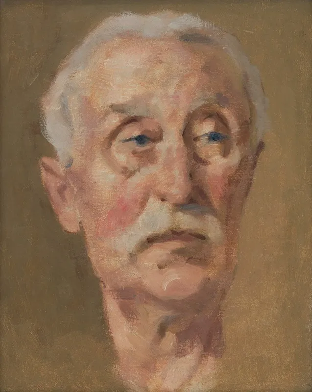 Portrait Of The Artists Father 3 Wall Art by Milan Thomka Mitrovský - High-Resolution Digital Print