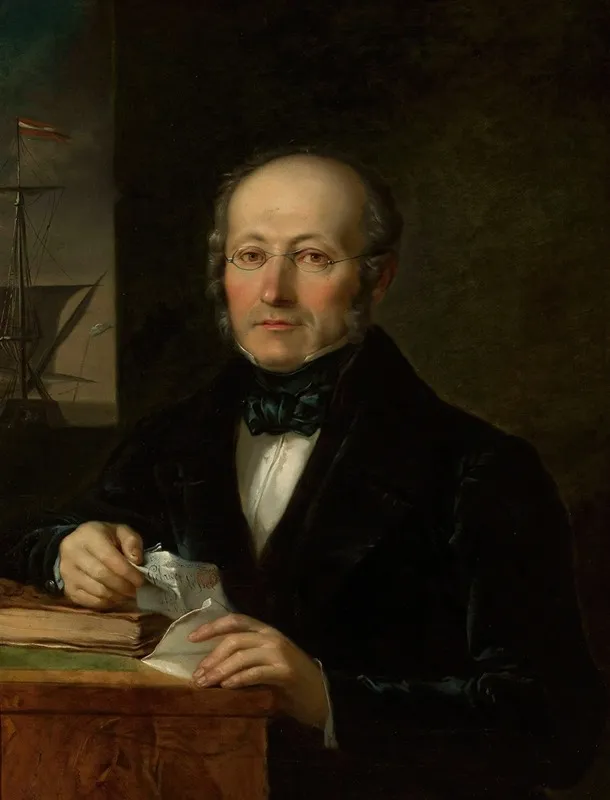 Portrait Of The Artists Father Levy Lesser Wall Art by Aleksander Lesser - High-Resolution Digital Print
