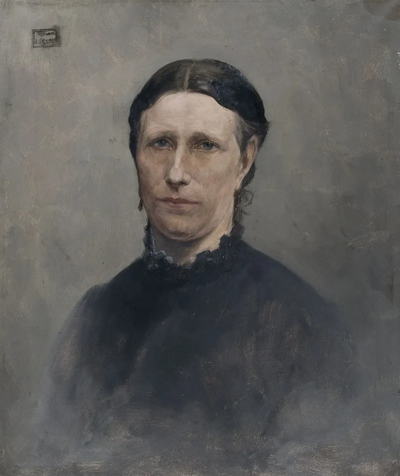 Portrait Of The Artists Mother 16 Wall Art by Jean Delvin - High-Resolution Digital Print
