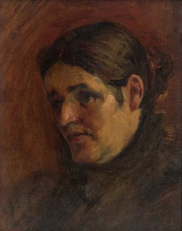 Portrait Of The Artists Mother 4 Wall Art by Milan Thomka Mitrovský - High-Resolution Digital Print
