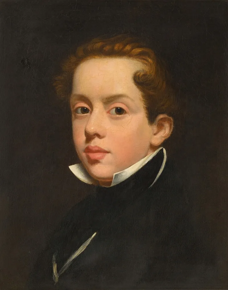 Portrait Of The Artists Nephew Edwin Wood Wall Art by John Wood - High-Resolution Digital Print