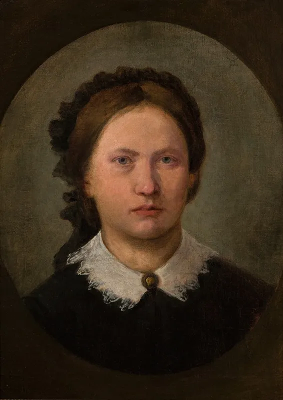 Portrait Of The Artists Sister Karolina Wall Art by Aleksander Kotsis - High-Resolution Digital Print