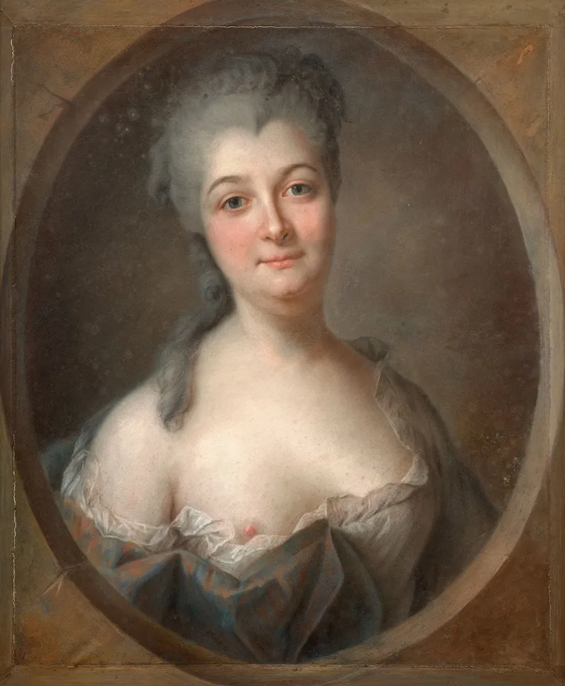 Portrait Of The Baroness Dietrich Wall Art by Franz Bernhard Frey - High-Resolution Digital Print