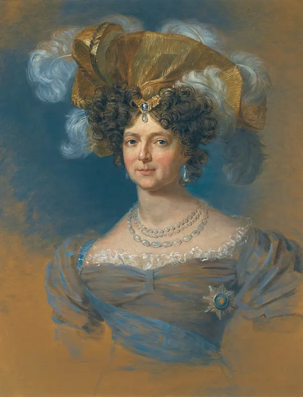 Portrait Of The Dowager Empress Maria Fedorovna Wall Art by After George Dawe - High-Resolution Digital Print