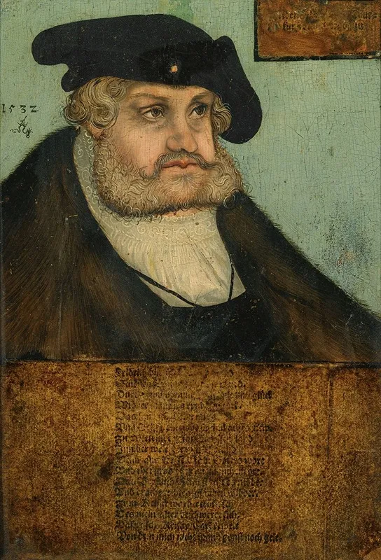 Portrait Of The Elector Frederick Iii The Wise Of Saxony 1463 1525