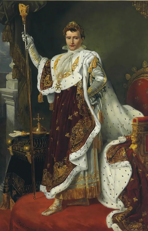 Portrait Of The Emperor Napoleon Bonaparte 1769 1821 Wall Art by Alexandre Benoit Jean Dufay - High-Resolution Digital Print