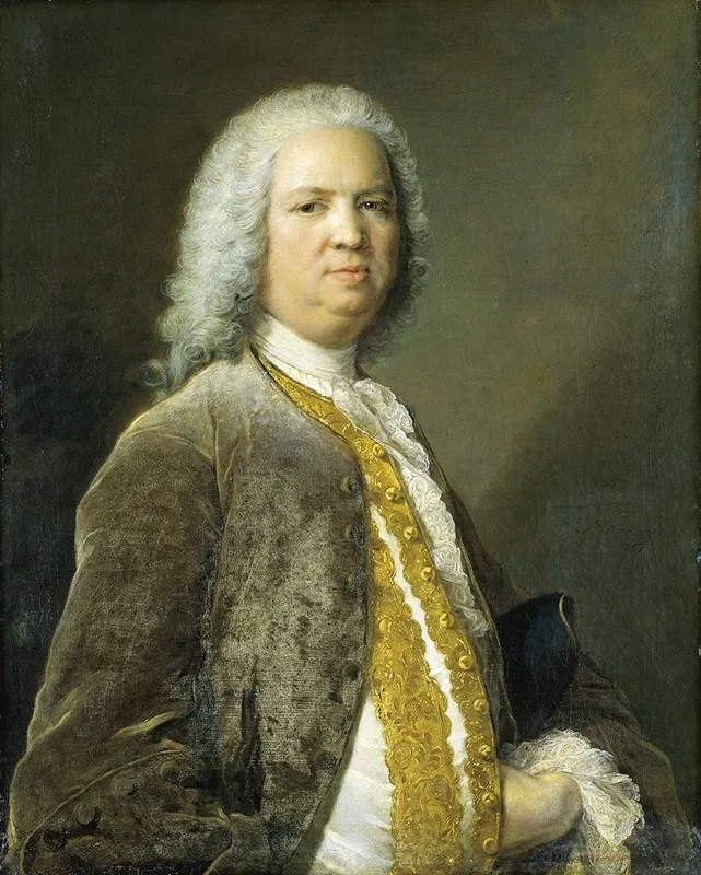 Portrait Of The Frankfurt Banker Johann Georg Leerse Wall Art by Jean-Marc Nattier - High-Resolution Digital Print
