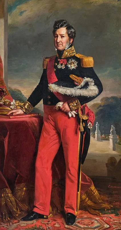 Portrait Of The French King Louis Philippe Dorleans Paris 1773 1850 Clermont House England Wall Art by Charles Edouard Boutibonne - High-Resolution Digital Print