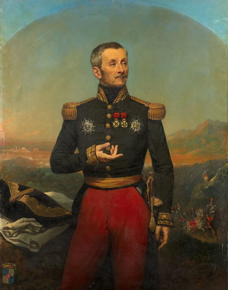 Portrait Of The General Auguste Philippe Henri Du Val Wall Art by Joseph-Désiré Court - High-Resolution Digital Print