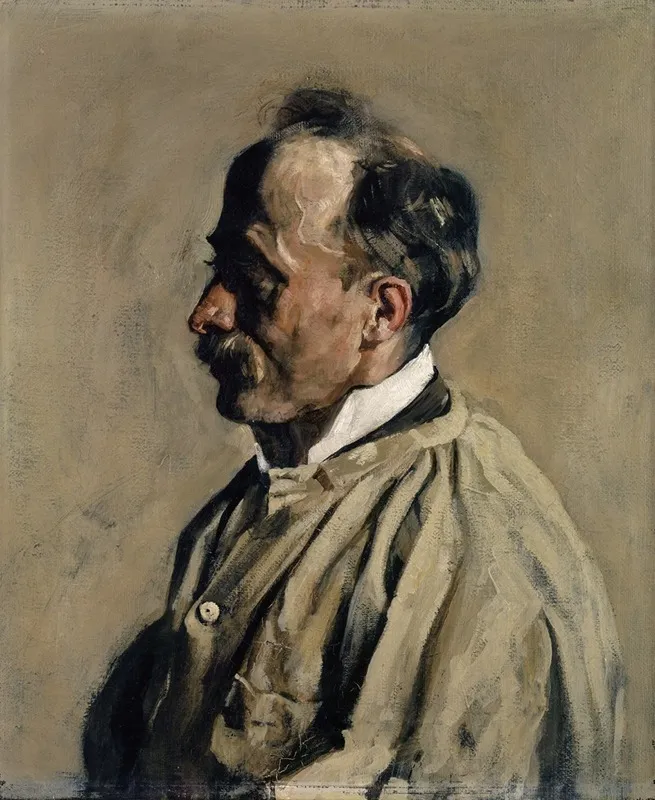 Portrait Of The Gilder Emil Baumgartner Wall Art by Heinrich Altherr - High-Resolution Digital Print