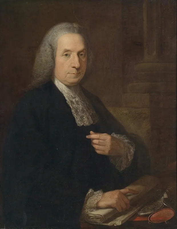 Portrait Of The Irish Lawyer And Politician Philip Tisdall Wall Art by Angelica Kauffmann - High-Resolution Digital Print