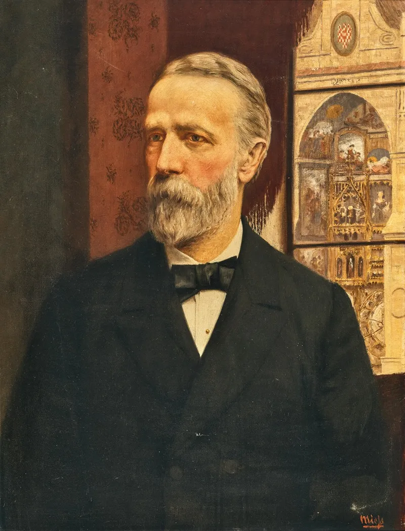 Portrait Of The Mayor Of Olomouc Wall Art by Frigyes Friedrich Miess - High-Resolution Digital Print