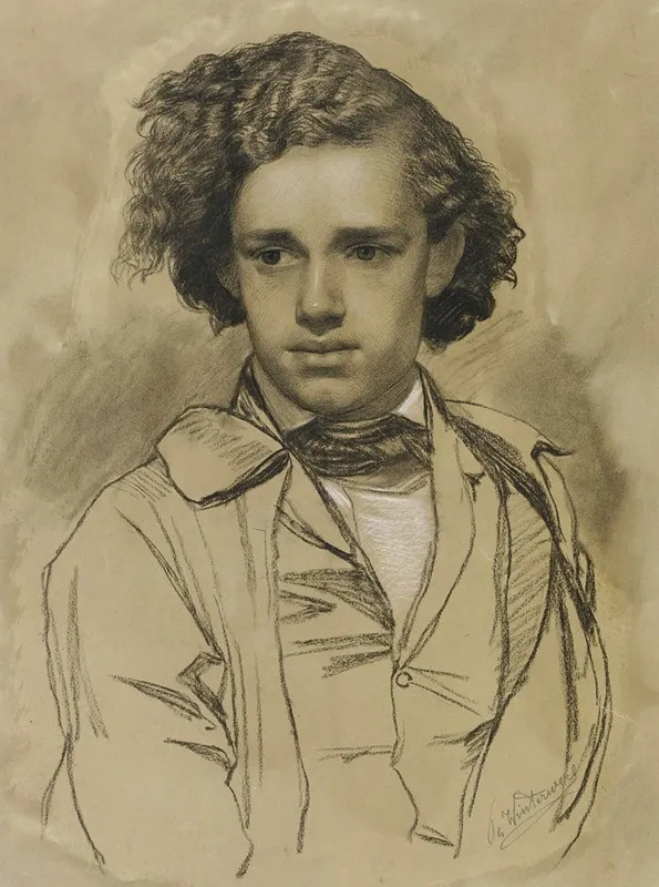 Portrait Of The Painter Albert Hendschel