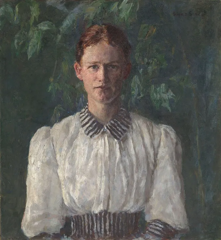 Portrait Of The Painter Helga Ring