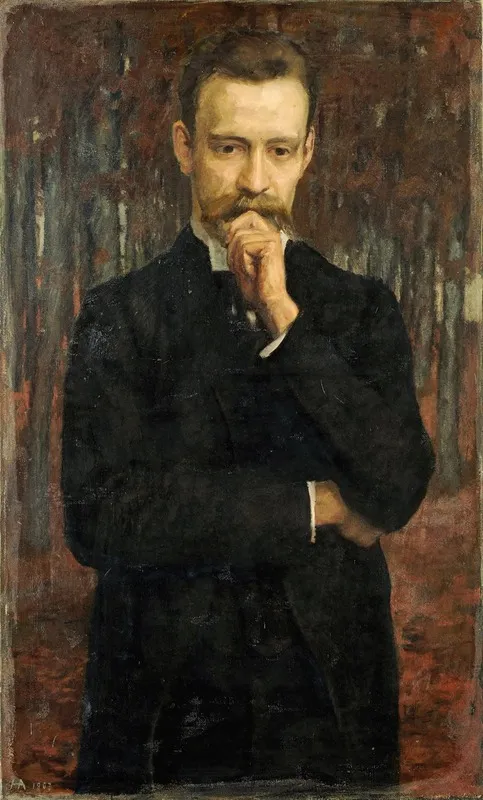 Portrait Of The Painter Hermann Meyer My Friend Hermann Meyer Wall Art by Heinrich Altherr - High-Resolution Digital Print