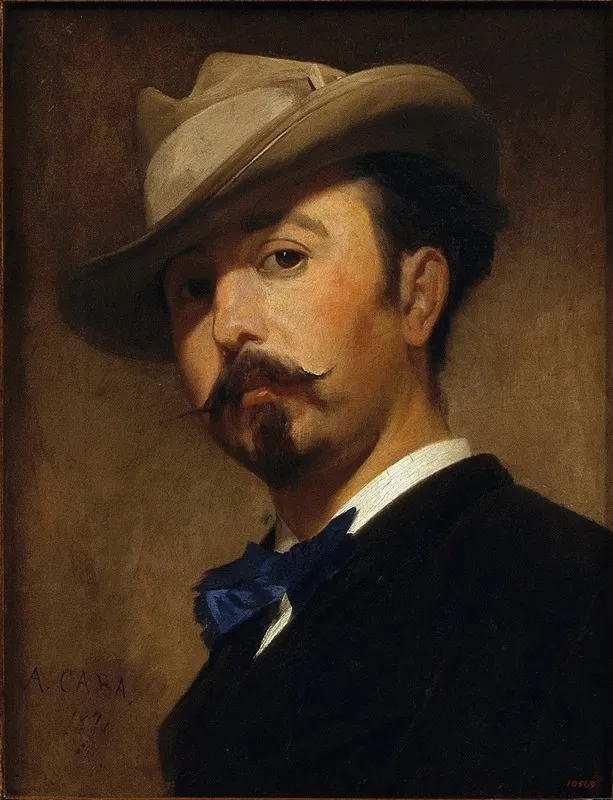 Portrait Of The Painter Joaquim Vayreda Wall Art by Antoni Caba - High-Resolution Digital Print